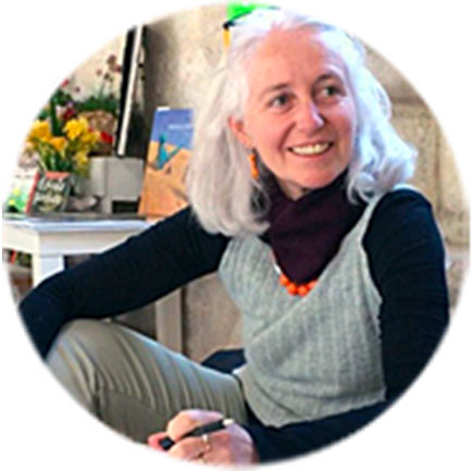 Marina Girardi è l'autrice dell'immagine del Festival Birba chi legge Assisi fa storie 2019