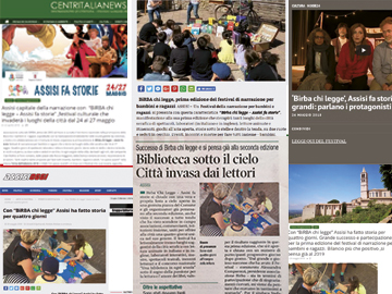 Rassegna stampa edizione 2018 Birba chi legge - Assisi fa storie